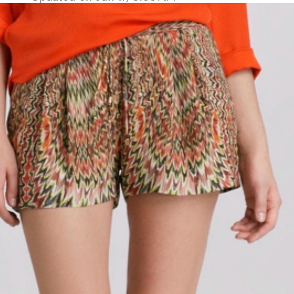 Haute Hippie Silk Short, Elastic Waistband, Lined, Sz Small